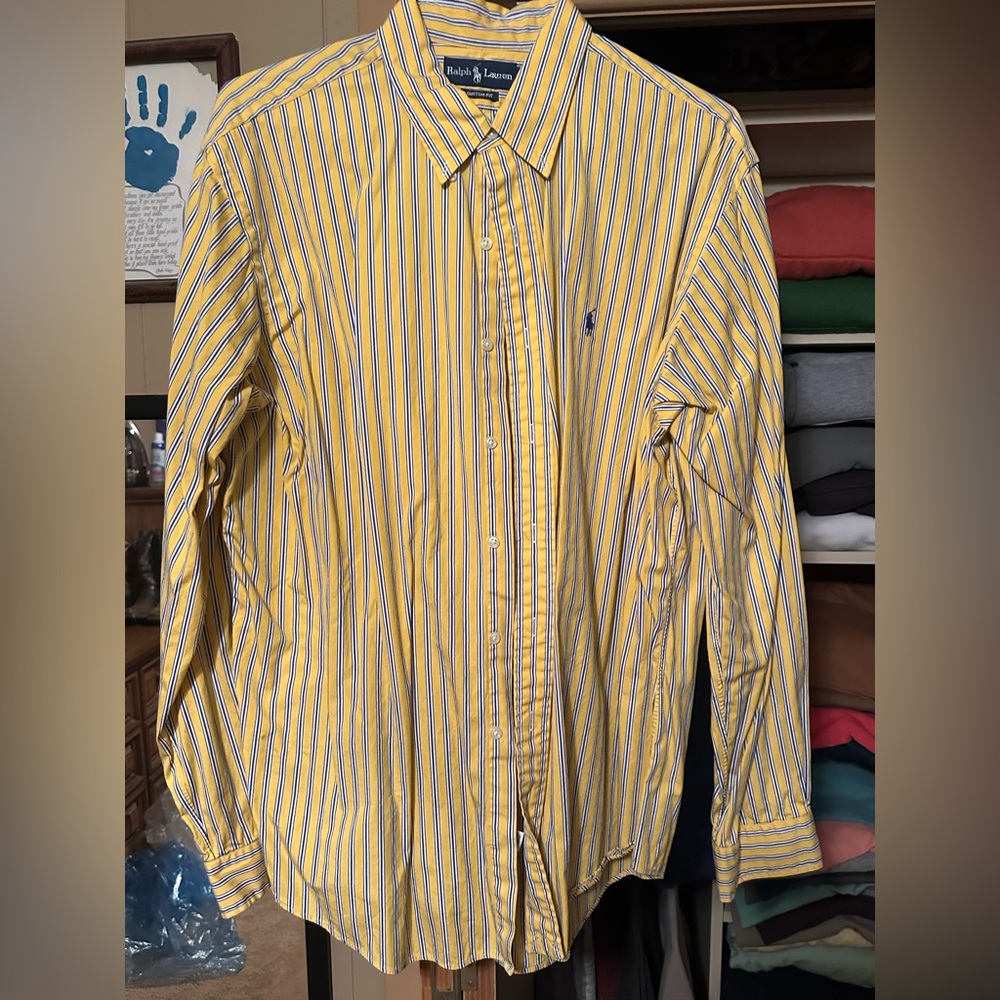 Polo long sleeve button ups